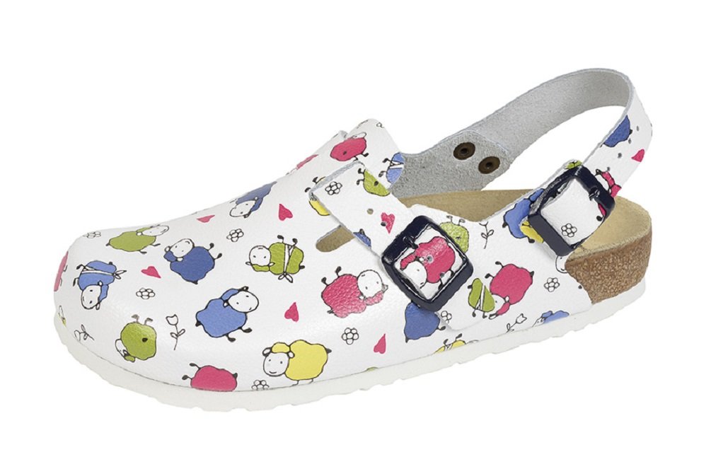 Weeger-Clog m. Fersenriemen weissSchwester Gr. 35