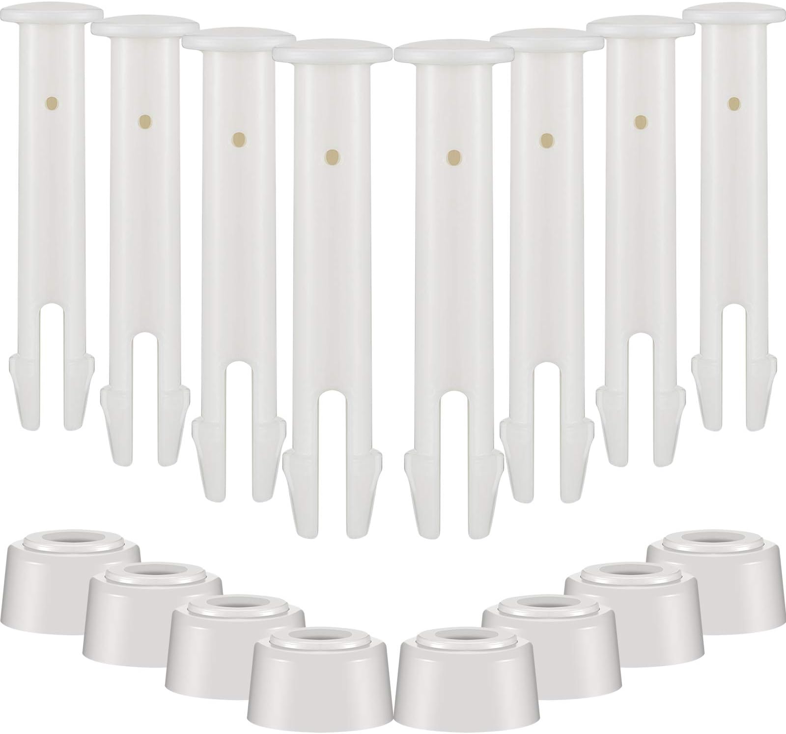 Shappy 36 Pcs Plastic Pool Joint Pins with 36 Pcs Pool Seals Summer Pool Parts 2.36 Inch Pool Clips for Above Ground Pools Swimming Pool Replacement Parts