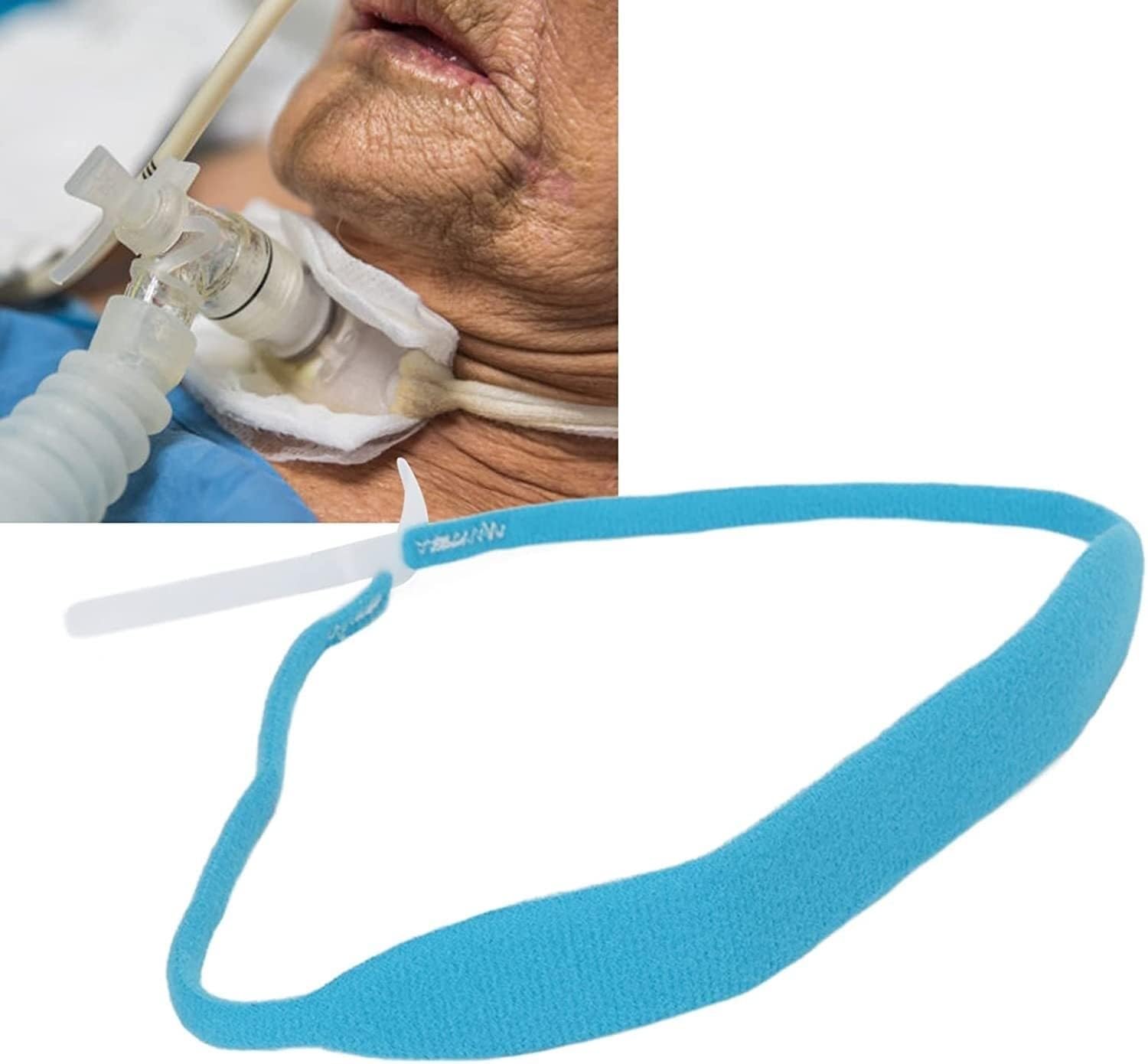 Cintura Portacannula Tracheostomica - Legami per La Cura della Tracheostomia - Lacci Monouso per Trachea da Collo per Laringectomia, Confezionati Singolarmente, 5 Pezzi