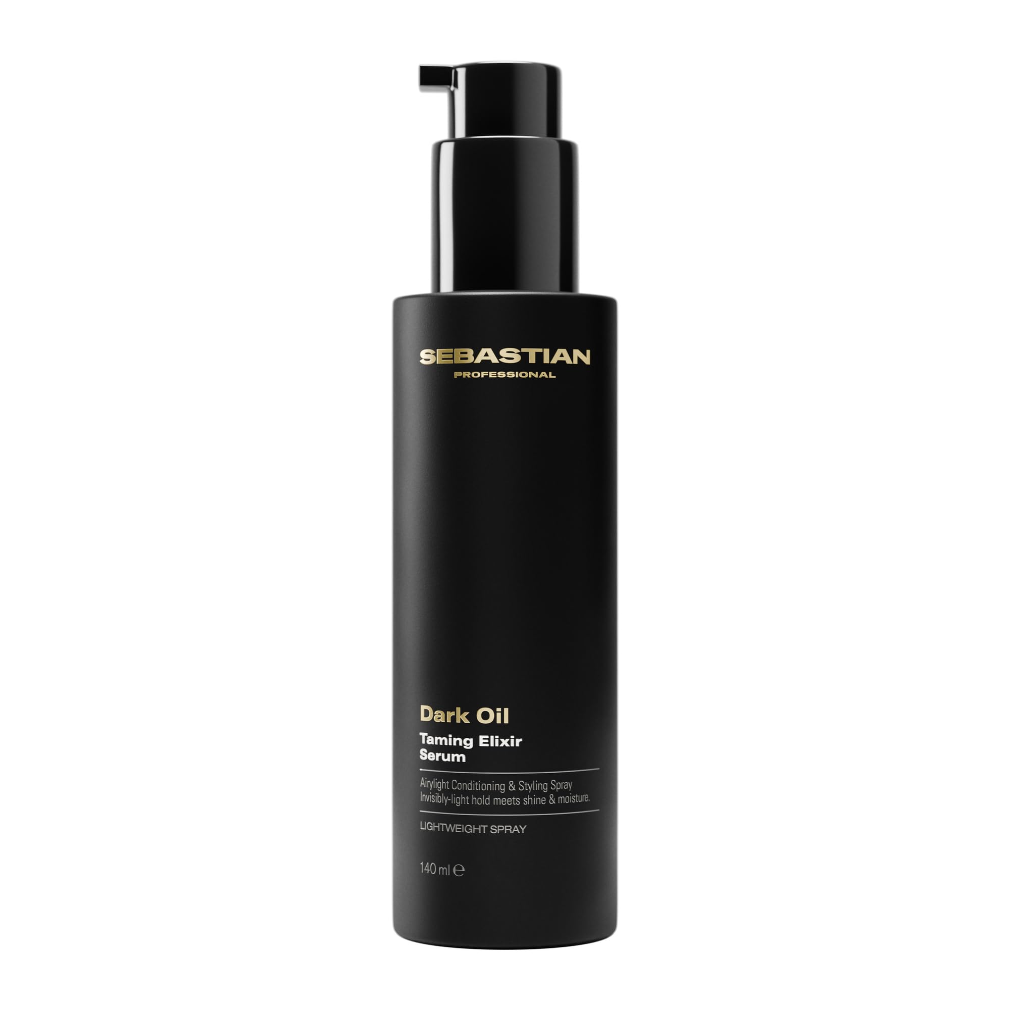 Sebastian Professional Dark Oil Taming Elixir Serum – Glättendes Anti-Frizz-Haarserum mit Hitzeschutz – Feuchtigkeitsspendendes Pflegeserum für geschmeidiges, glattes & frizzfreies Haar – 140 ml