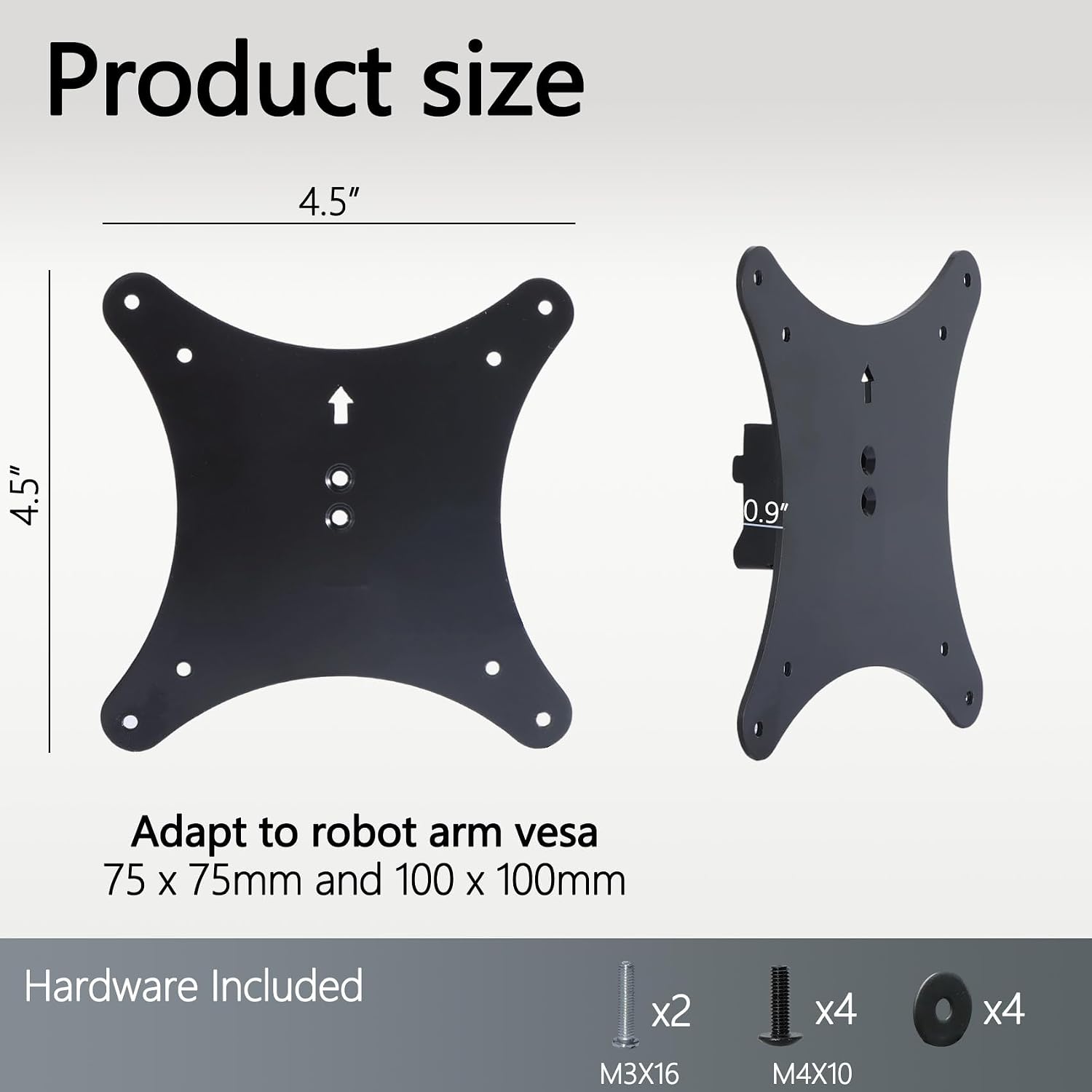 AG276QZD2 VESA Mount Adapter Compatible with AOC Agon PRO 24" 25" 27" Monitor（Fits AG246FK, AG246FK6, AG256FS, AG276FK, AG276QKD2, AG276QSG2, AG276QZD, AG276UZD）– 75x75 to 100x100 Wall Mount Bracket