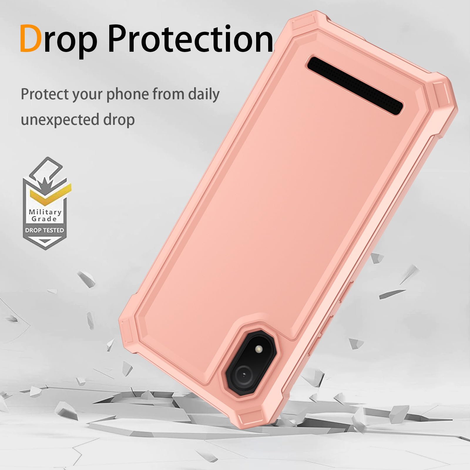 Custodia Per Cloud Mobile Stratus C8 Con Vetro Temperato 9H – Cover Rigida In PC + Silicone Morbido, Con Supporto Ad Anello Magnetico 360° - 4