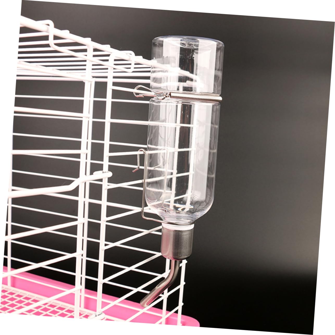 Angoily 6pezzi Dispenser Per Criceti e Porcellini Da Bottiglie Sospese Design Trasparente Per Monitorare Assunzione Di Liquidi Facile Da Installare Su Gabbie Per Piccoli Animali Antileak e