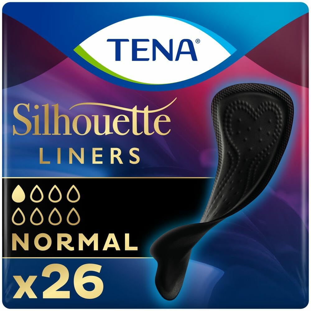 Tena Silhouette Proteggi-Slip Normal Nero - 10 confezioni da 26 protezioni