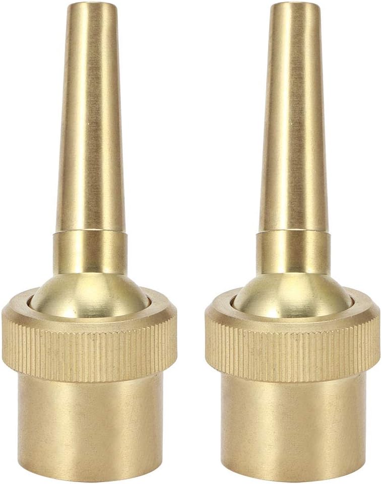 4Pcs 3/4" Brass Fountain Nozzle, DN20 Adjustable Direction Jet Water Fountain Spray Sprinkler Spray Head for Garden Pond Landscape
