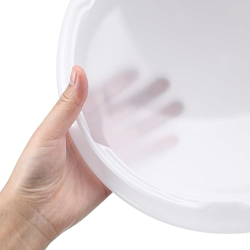 Miniatura 7 de USHOBE Pantalla de luz de techo de plástico blanco redondo para lámpara de techo, cubierta de repuesto para pasillo, porche, dormitorio,