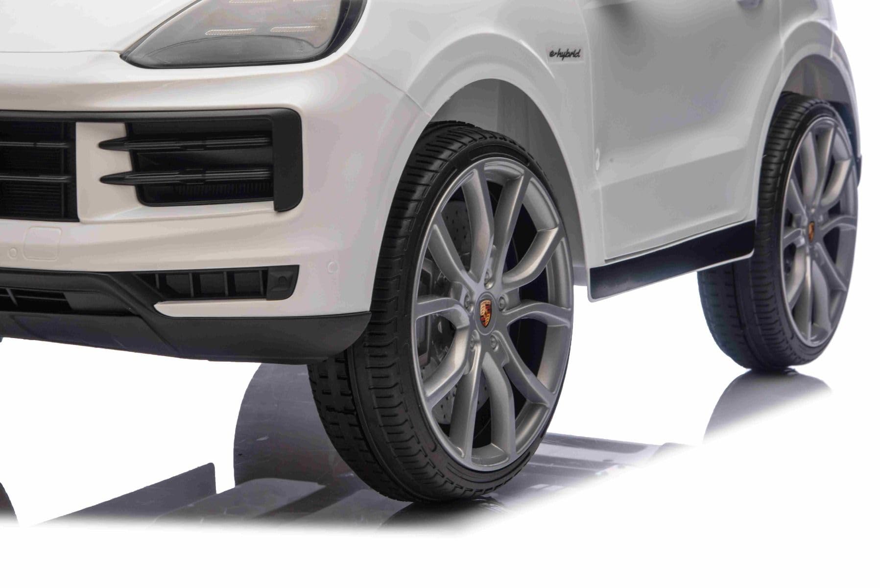 Porsche Cayenne dziecięcy samochód elektryczny 12 V, licencja – pojedyncze siedzenie elektryczne z baterią litową, zawieszenie, silniki 2 x 25 W, pilot zdalnego sterowania 2,4 GHz, MP3