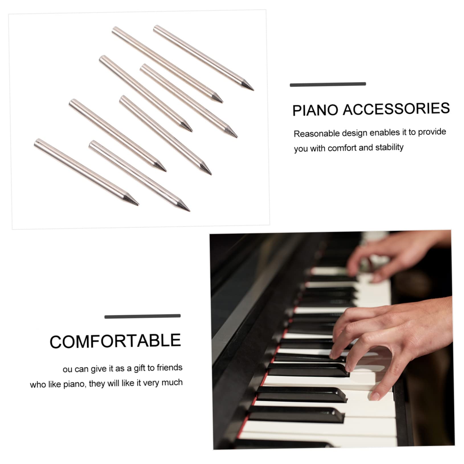 FAVOMOTO 160pcs Piano Needle Nail Set Musical Instrument Maintenance Tools Musical Instrument Accessories