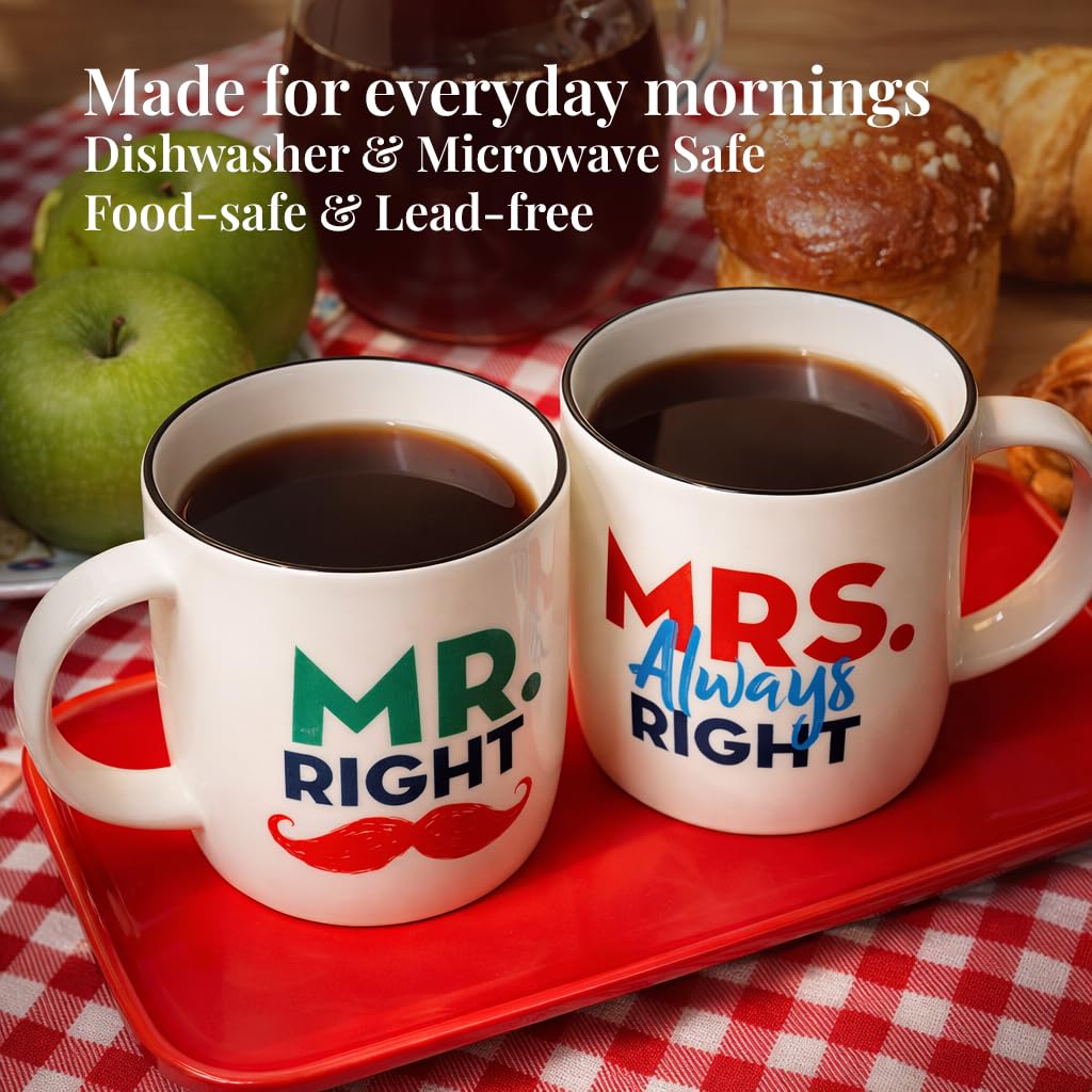 Ceramica Mug 380 ML Tazze Regali Originali Sposi Coppia Idee Regalo Lui Lei Anniversario Matrimonio
