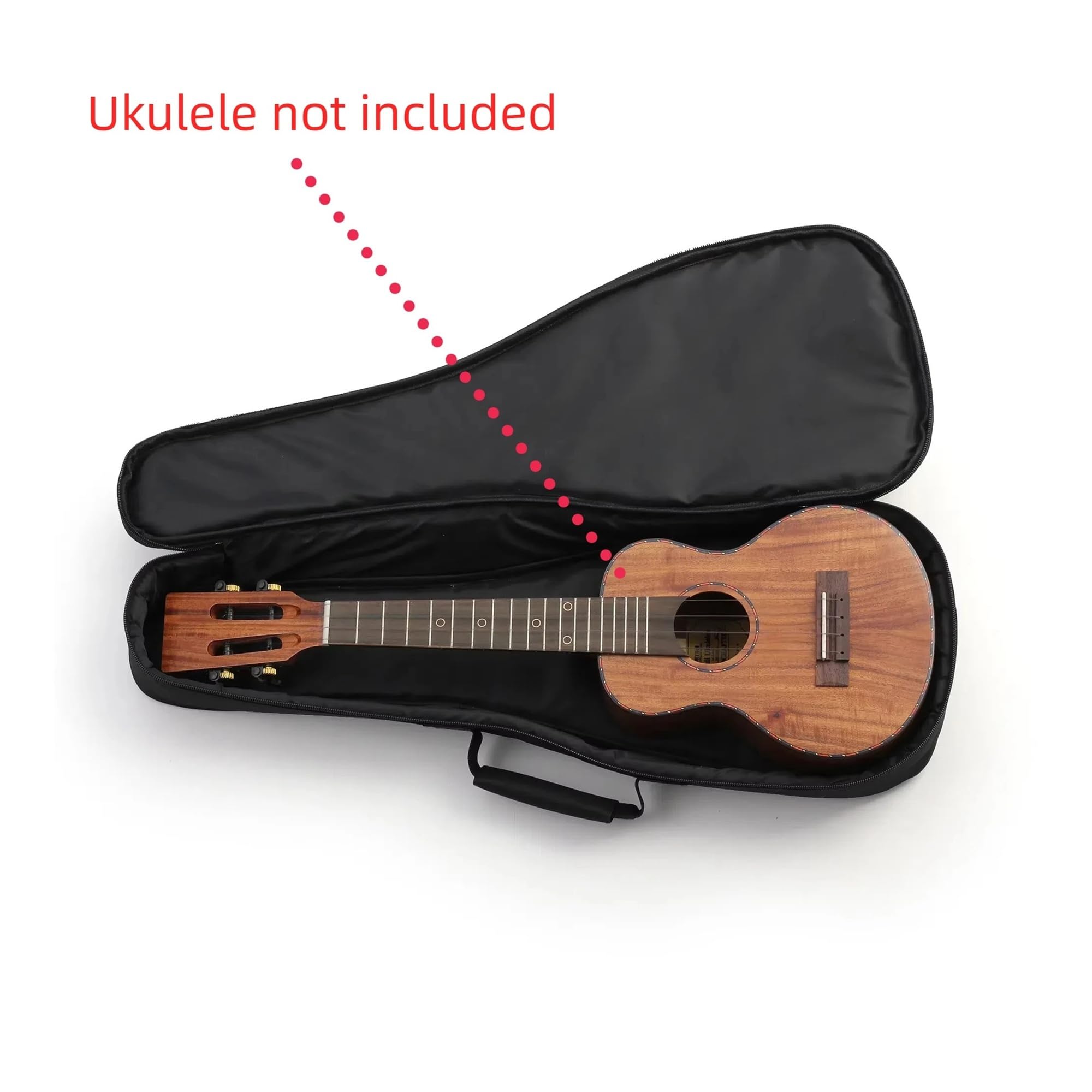 Generico 21 23 24 26 Borsa for Ukulele da 30 pollici 10mm Zaino for chitarra piccolo Handbeag Accessori for Ukulele Custodia impermeabile(30 inches Baritone)