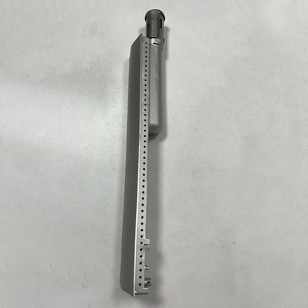 Quemador de estufa de gas, 1 pieza de 16 x 3.1 pulgadas, quemador de parrilla de barbacoa de acero inoxidable compatible tanto con propano como con gas natural (estufa de fundición)