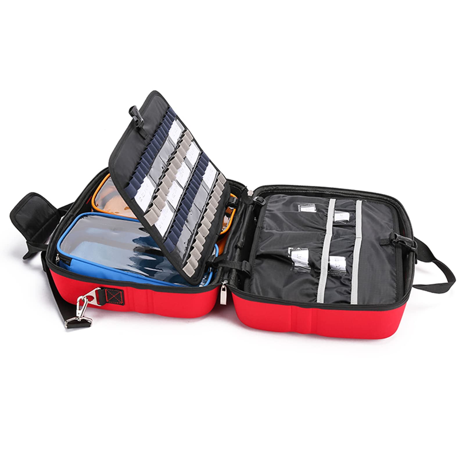 Bolsa De Emergencia, Botiquín De Primeros Auxilio Profesional De Múltiples Compartimentos para Cuidados En El Hogar, Visitas a Hospicios, Viajes O Eventos De Emergencia, Solo Bolsa