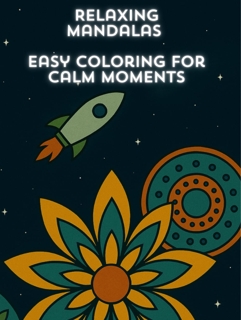 Relaxing Mandalas: Easy Coloring for Calm & Comfort