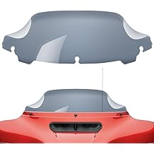 Amazicha 7" Smoke Wave Windshield Windscreen Compatible for 2014-2023 Harley Davidson Touring Street Glide/Electra Glide/Ultra Limited/Tri Glide FLHT FLHX FLHXS FLHTK (Tint)