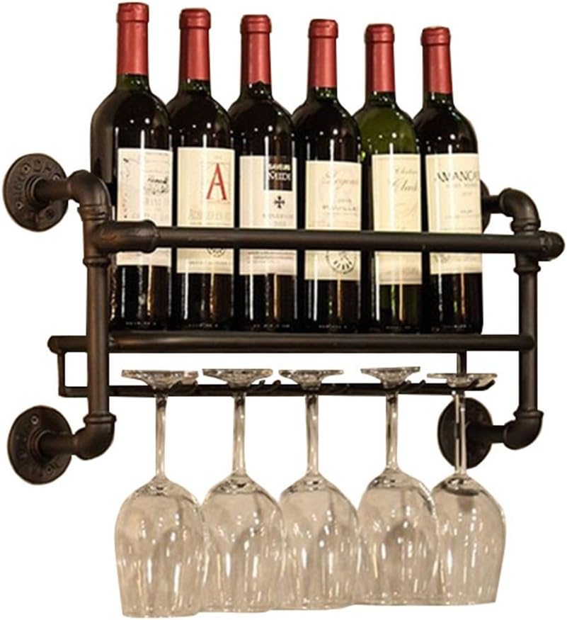 Wine Racks Wall Holder Metal Hanging Wine Glass Holder