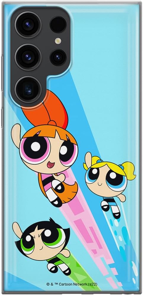 ERT GROUP Mobile Phone case for Samsung S23 Ultra Original and Officially Licensed The Powerpuff Girls Pattern The Powerpuff Girls 032 adapted to The Shape of The Mobile Phone, case Made of TPU