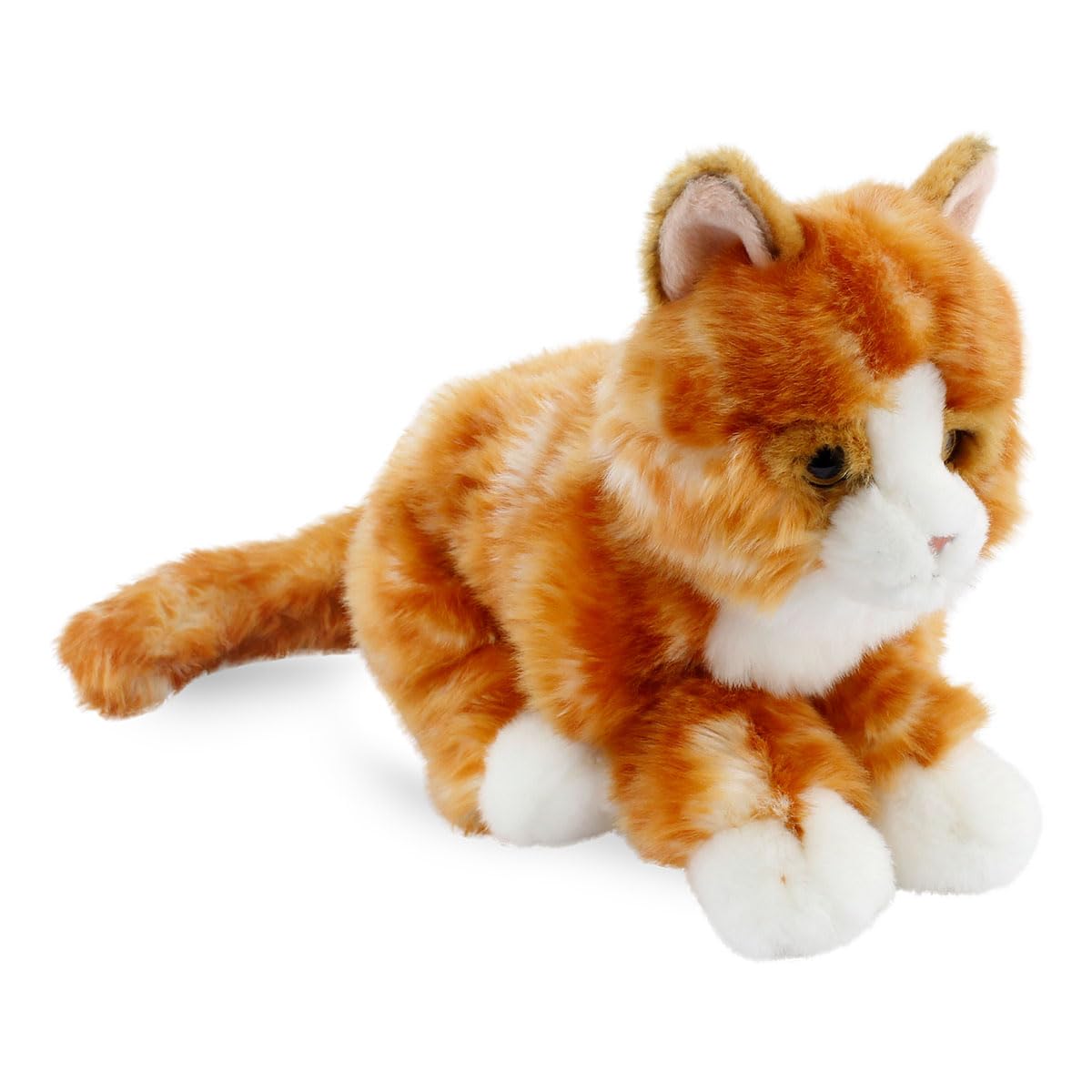Animals Of The World Floppy Tekir Kedi Peluş Oyuncak, Kahverengi, 27cm