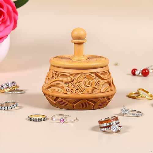 Miniatura 4 de Pequeño juego de 2 pastilleros de madera Mini cajas de recuerdo hechas a mano para joyas, especias, pastillas, artículos esenciales de viaje,