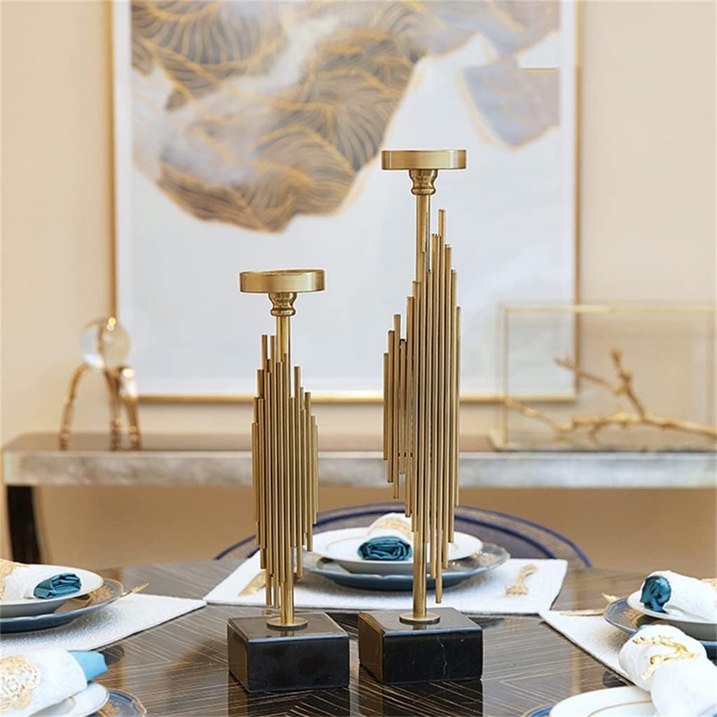 Home Decoration European Living Room Study Iron red Wine Cabinet Soft Candlestick