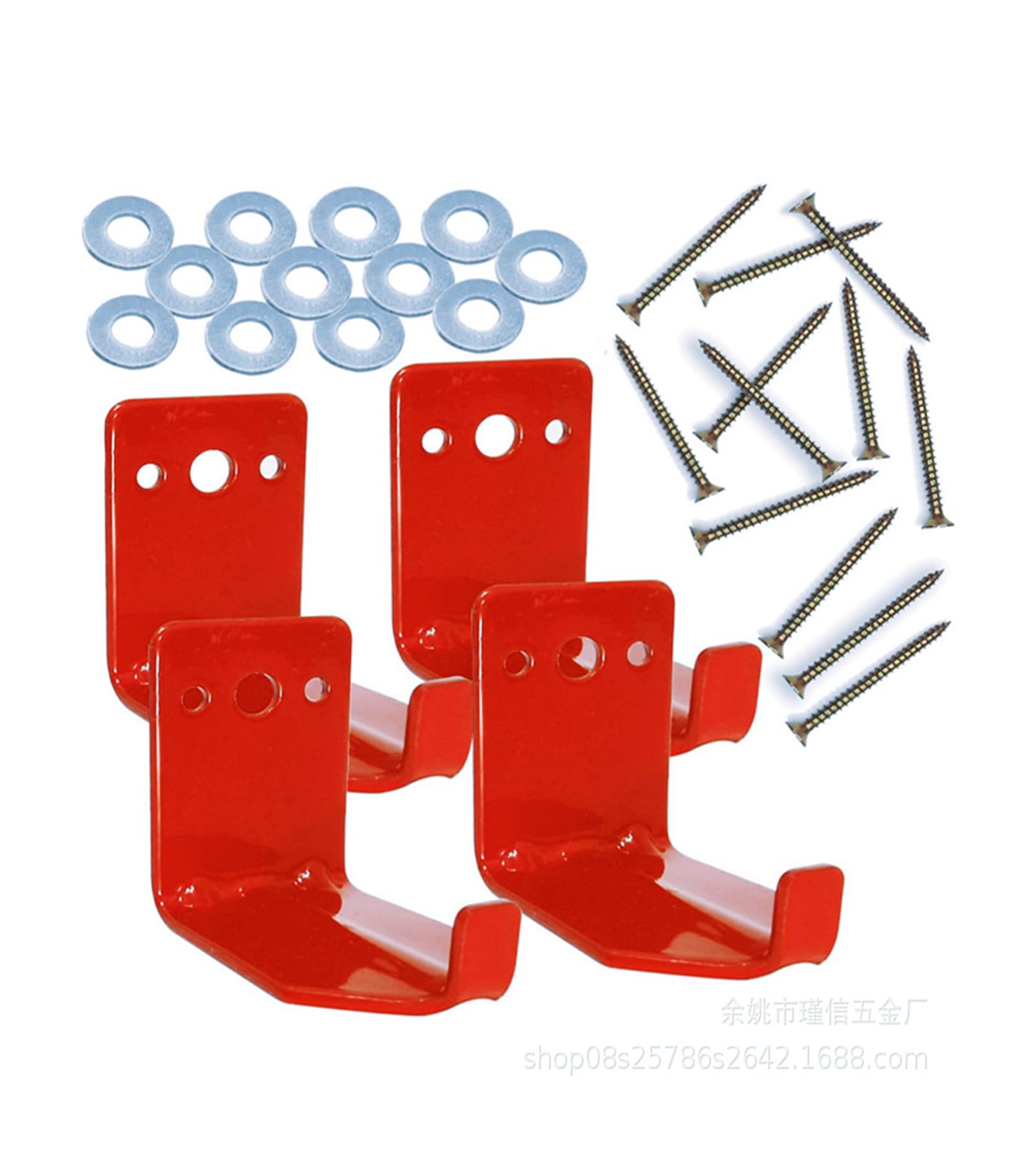 SEXIEGE 4 Pack Fire Extinguisher Wall Mount Bracket - Universal Fire Extinguisher Mounts & Brackets | Fire Extinguisher Holder Hanger for Home | Wall Hook with Screws for 5 to 40 Lb Extinguishers