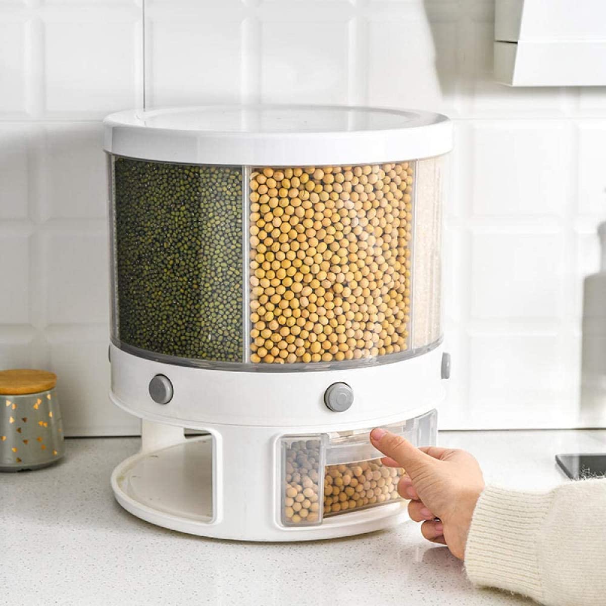 Frascos De Almacenamiento Sellados, Contenedores De Almacenamiento De Alimentos, Ideales para Granos para Mantener Los Alimentos Secos Y Frescos.