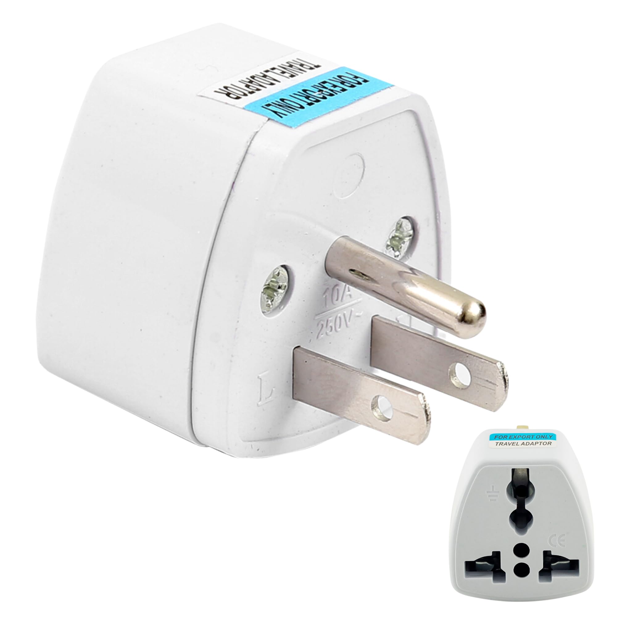 hi plasst pins n plugs Hi-Plasst India to USA Type B Plug Adapter (Pack of 1) Universal Travel Adapter for US, Canada, Mexico, Japan, Thailand | Converter for Indian Plugs for Laptop, Camera, Chargers (10A 250V)-picture-26