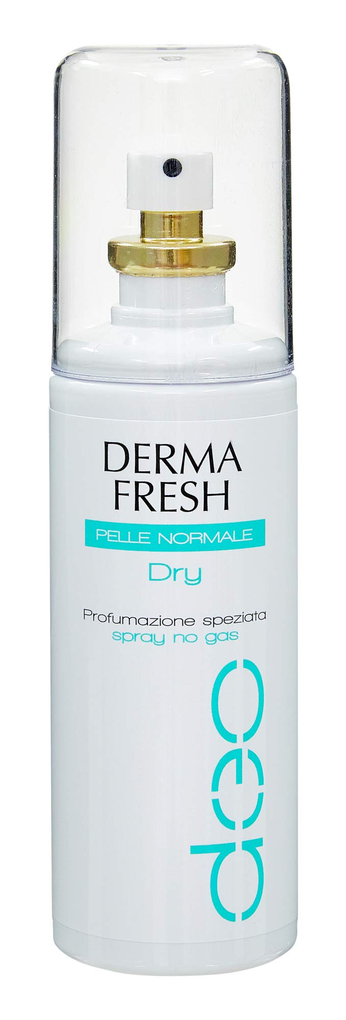 Dermafresh Dry, Deodorante Spray, Pelle Normale, Profumazione Speziata, No Gas, 100 ml (Confezione da 4)