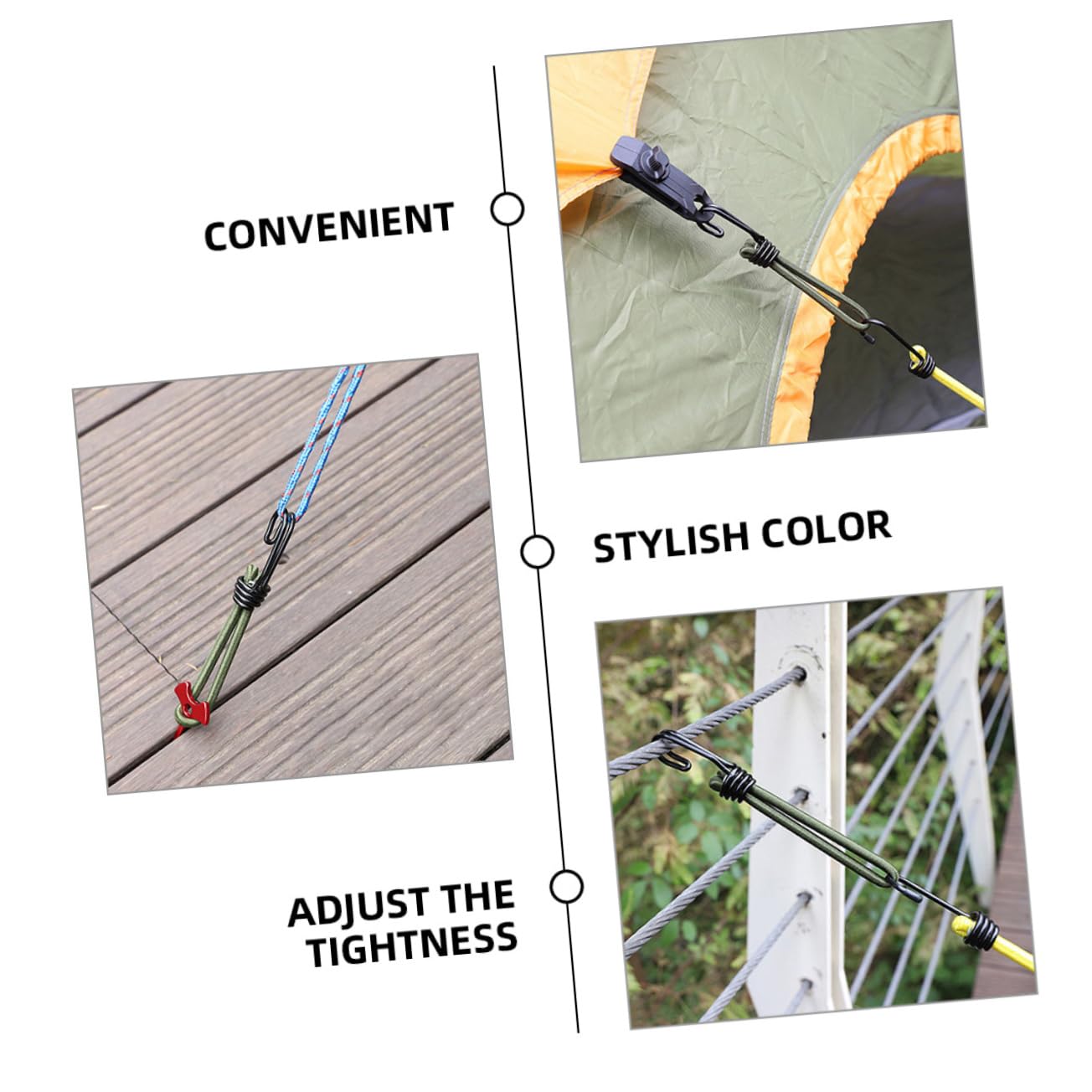 Toyvian 5 Sätze Zelt Zubehör Bausatz Zelthaken Für Den Boden Zelte Campinggurte Campingzubehör Seilschnalle Ziehen Windkabelhaken Camping Zelt Fixator Eisen Olive Green 6 Stücke * 5