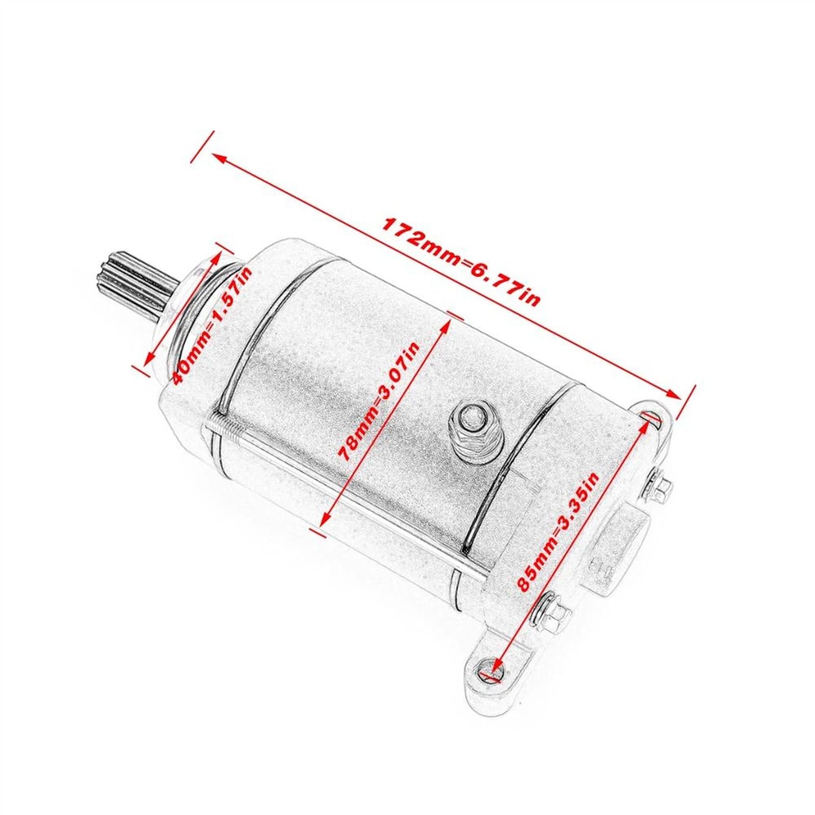 Motorino di avviamento per CF Moto Rancher 600 CF600-5 2011 2012 2013 2014 Accessori per Moto 0188-091100 0180-091100-0010 Avviatori a Freddo