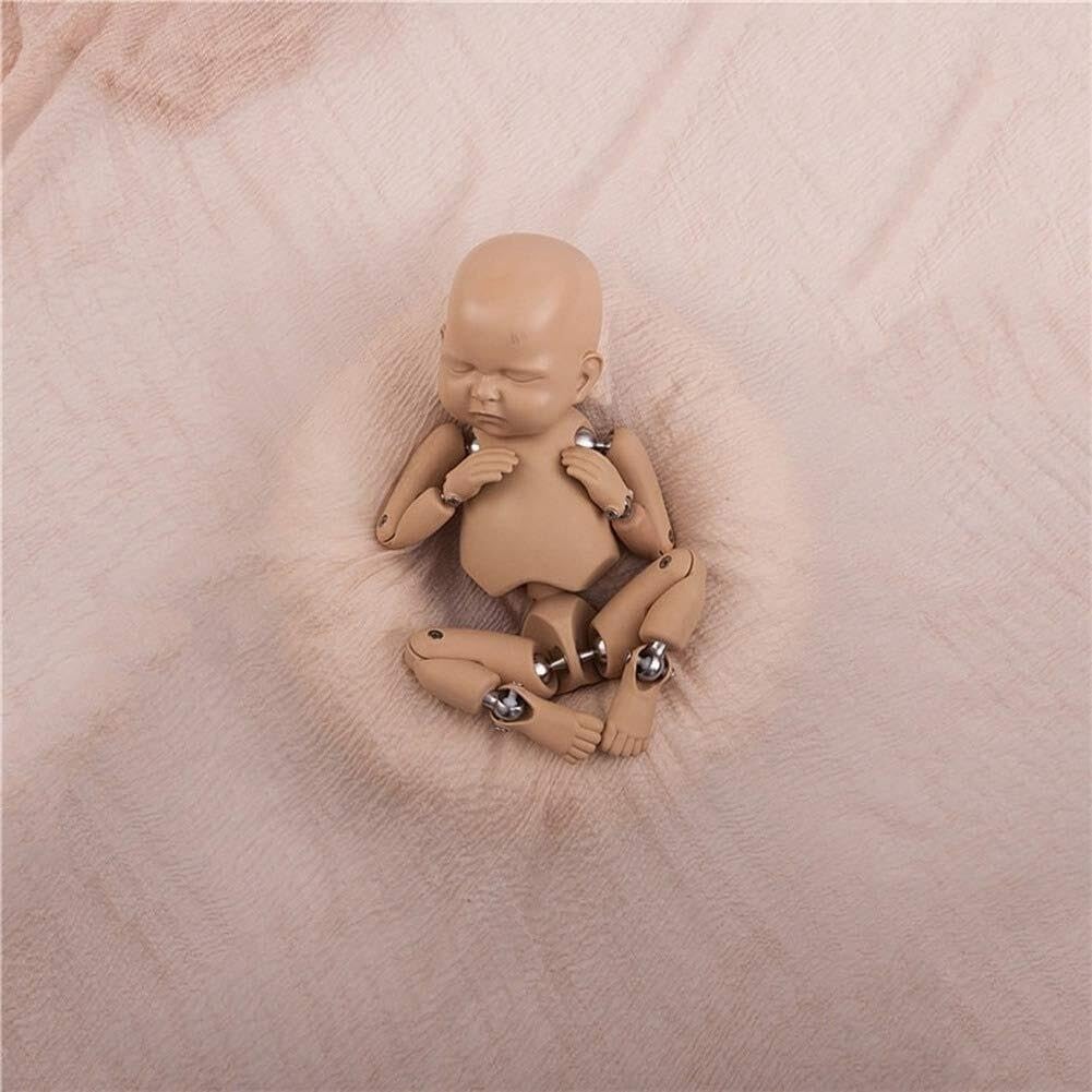 Bambola neonato in silicone snodabile con giunti sferici modello realistico per allenamento fotografico e pratica di posa