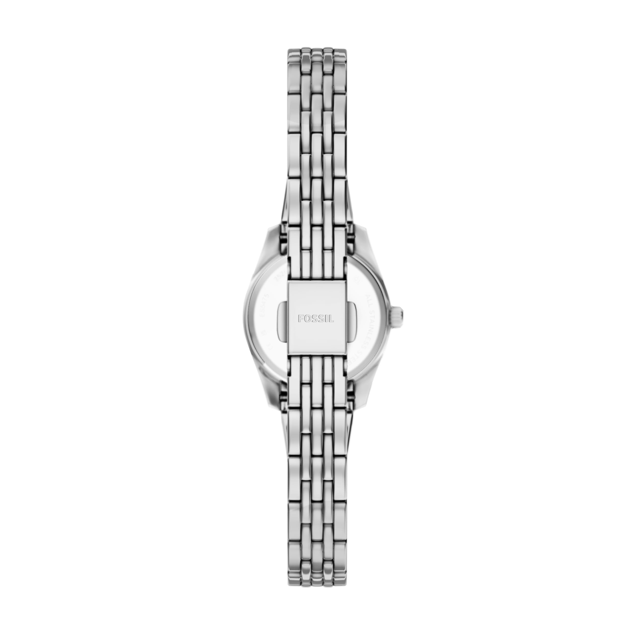 Fossil Damenuhr Scarlette Quarz Edelstahl Dreizeiger Uhr für Frauen