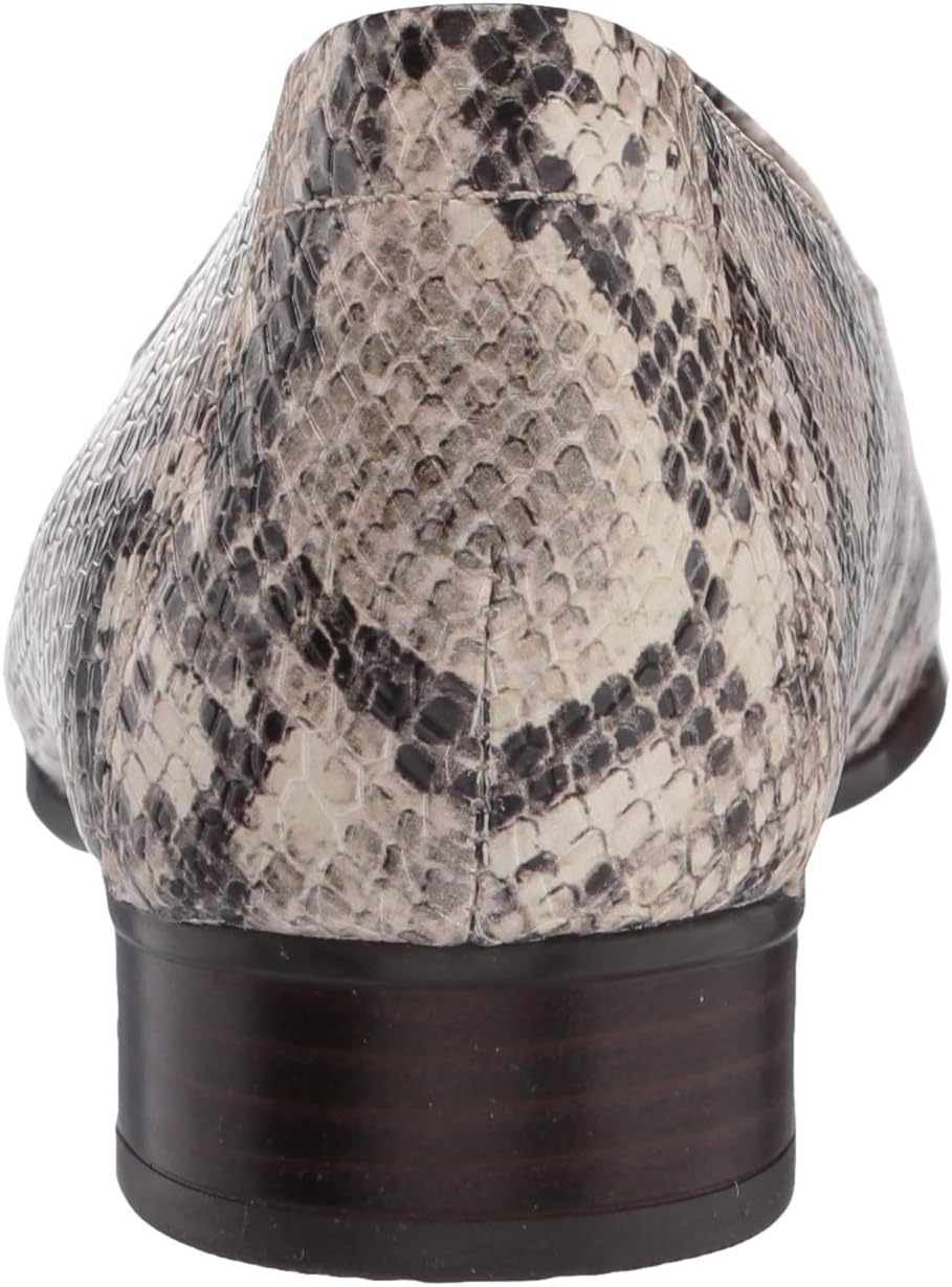 Clarks Women's Juliet Lora Loafer 110 W US Taupe Snake Synthetic