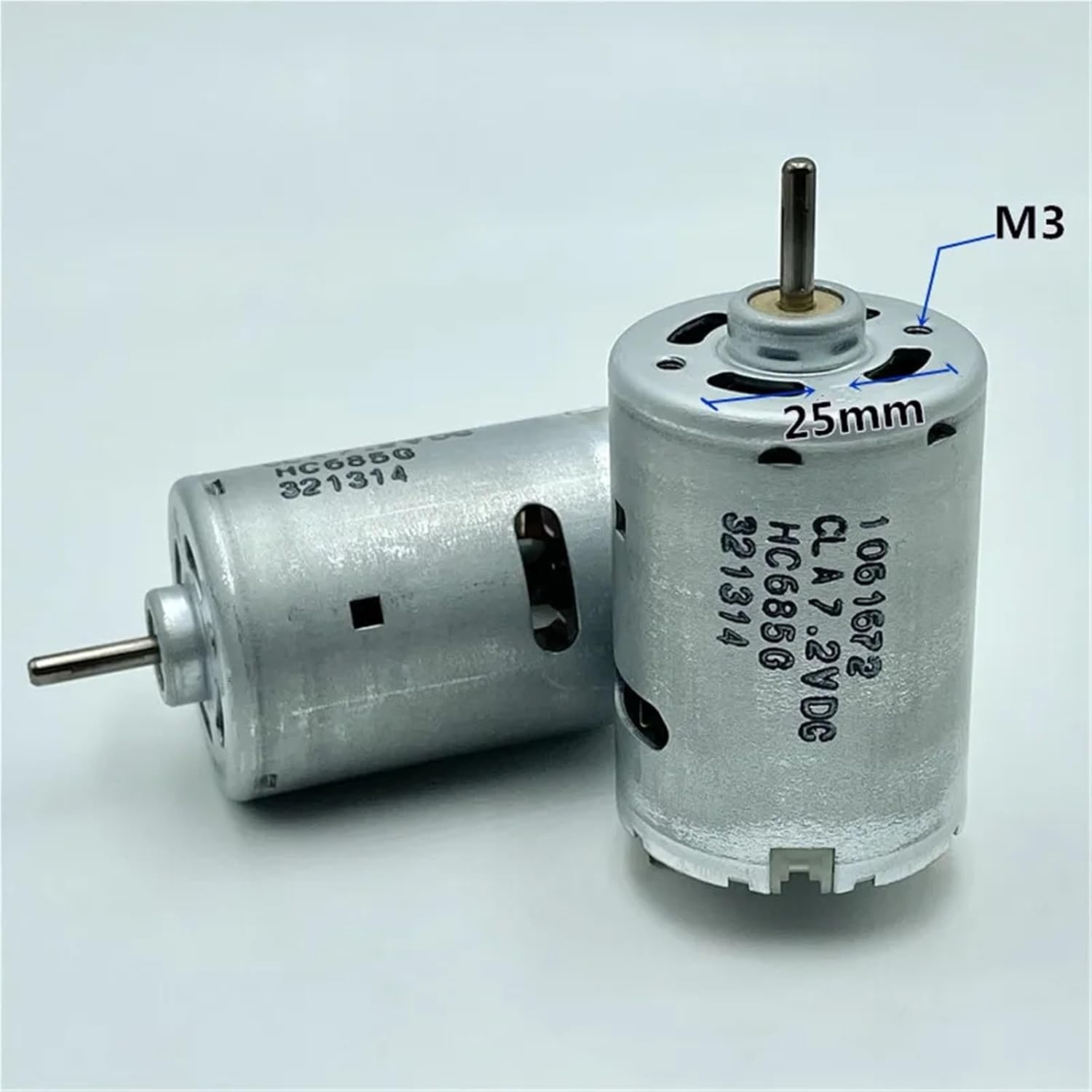 36mm HC685G RS-545 Electric Motor DC 6V 7.2V 7.4V 23500RPM High Speed for Electric Hand Drill Blower Vacuum Cleaner