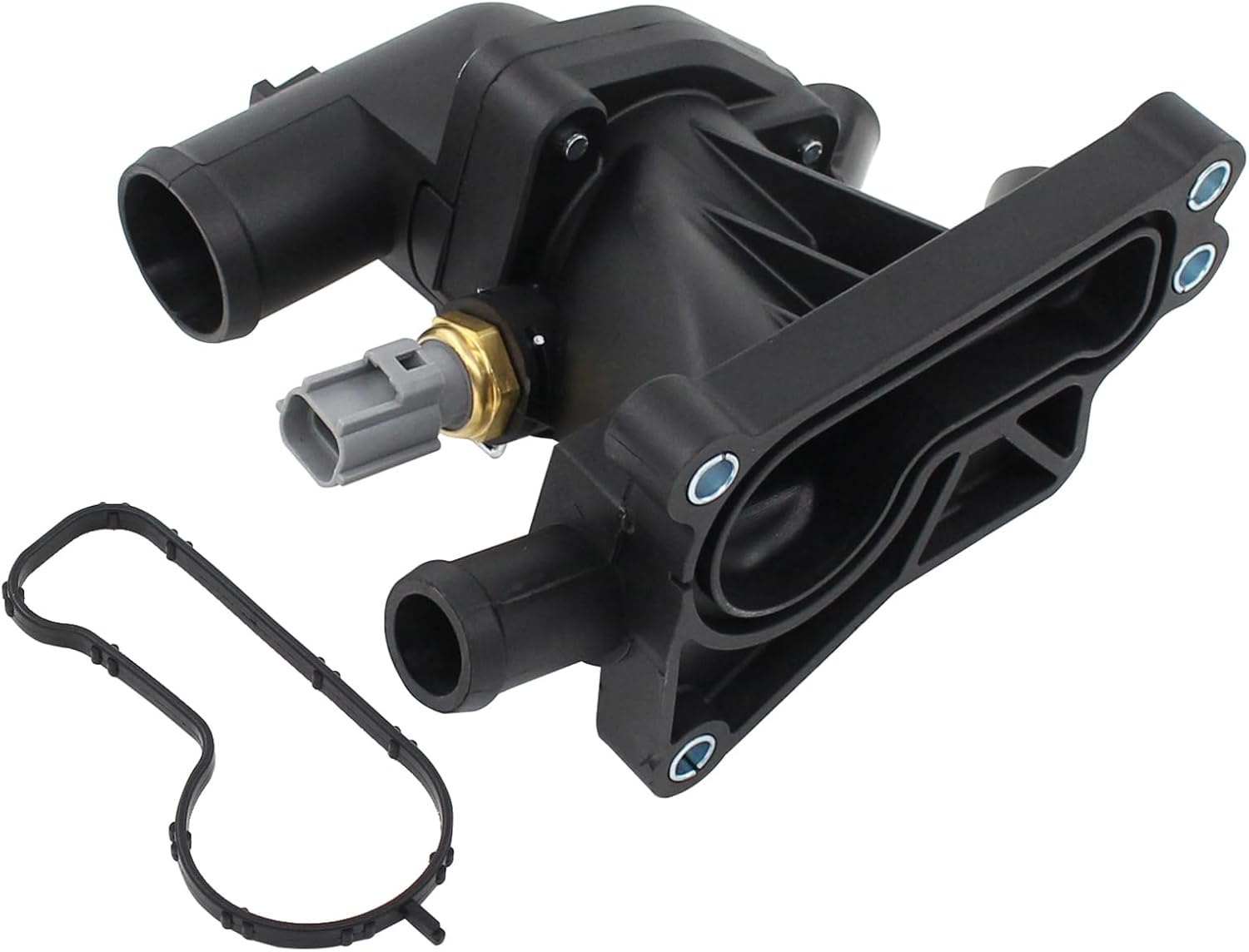 MOTOKU Engine Coolant Thermostat Housing Sensor Assembly for Ford Focus 2015-2018 Fiesta 2014-2017 EcoSport 2018-2021