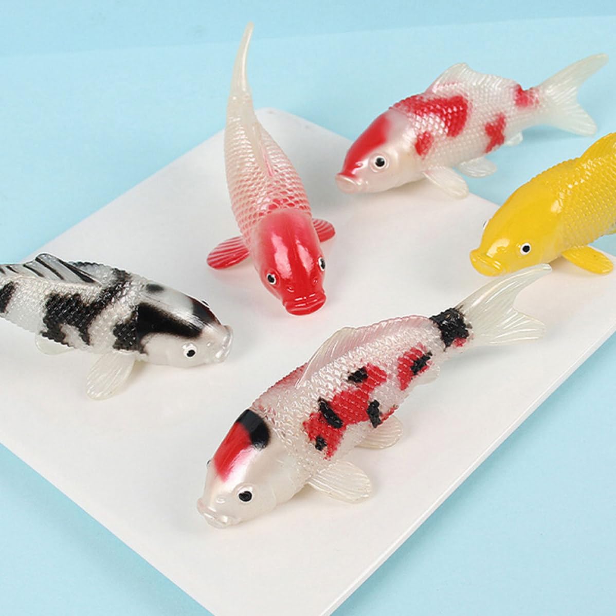 Operitacx 24 Stück Realistische Koi Fischmodell Aquarium Dekoration aus