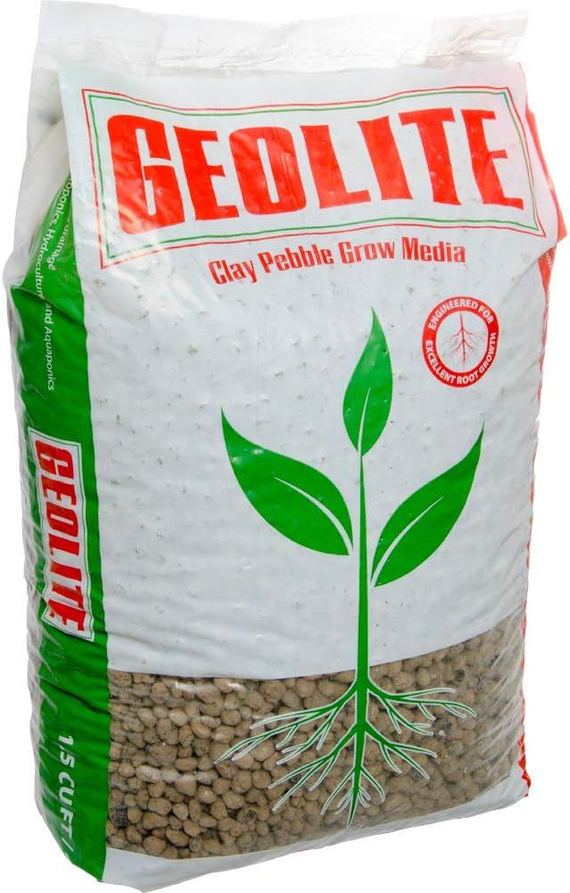GMGC45L Clay Pebble Grow Media – 100% Natural Expanded Clay Pebbles for Hydroponics, Aquaponics & Indoor Plants – pH Neutral, Great Drainage & Aeration, 1.5 Cu. Ft. Bag