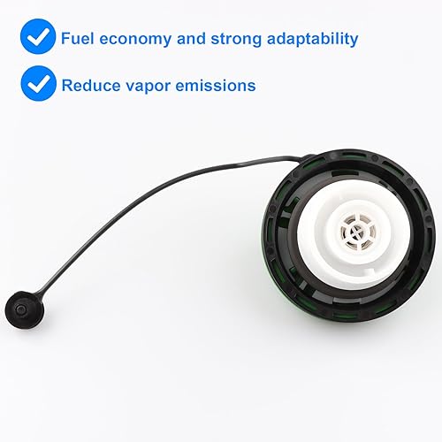 Miniatura 5 de Tapa de gasolina verde de repuesto GT366 compatible con Chevy GMC Duramax Diesel - Silverado Sierra 2500 HD 3500 HD 2016-2019 Suburban 3500 HD,