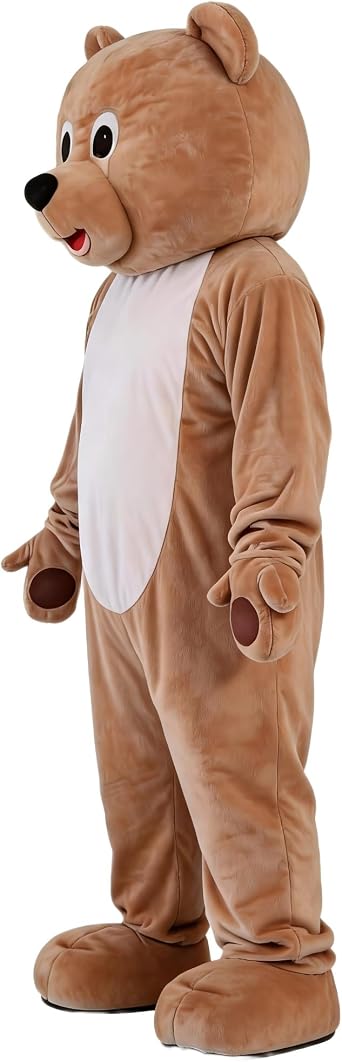 Brown Teddy Bear Mascot Costume