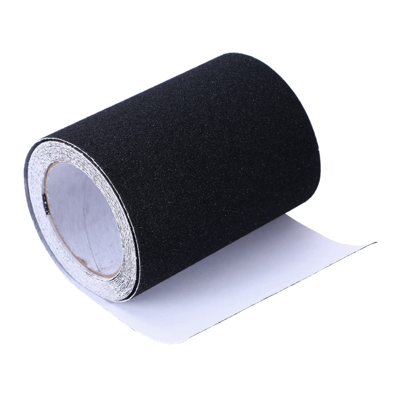 Nastro Antiscivolo Nero per Scale, Strisce 5m X 15cm Tagliabili | Gradini e Rampe, Adesivo in Pvc Pp Pet Alluminio, Superficie Anti-slip per Posa Pratica