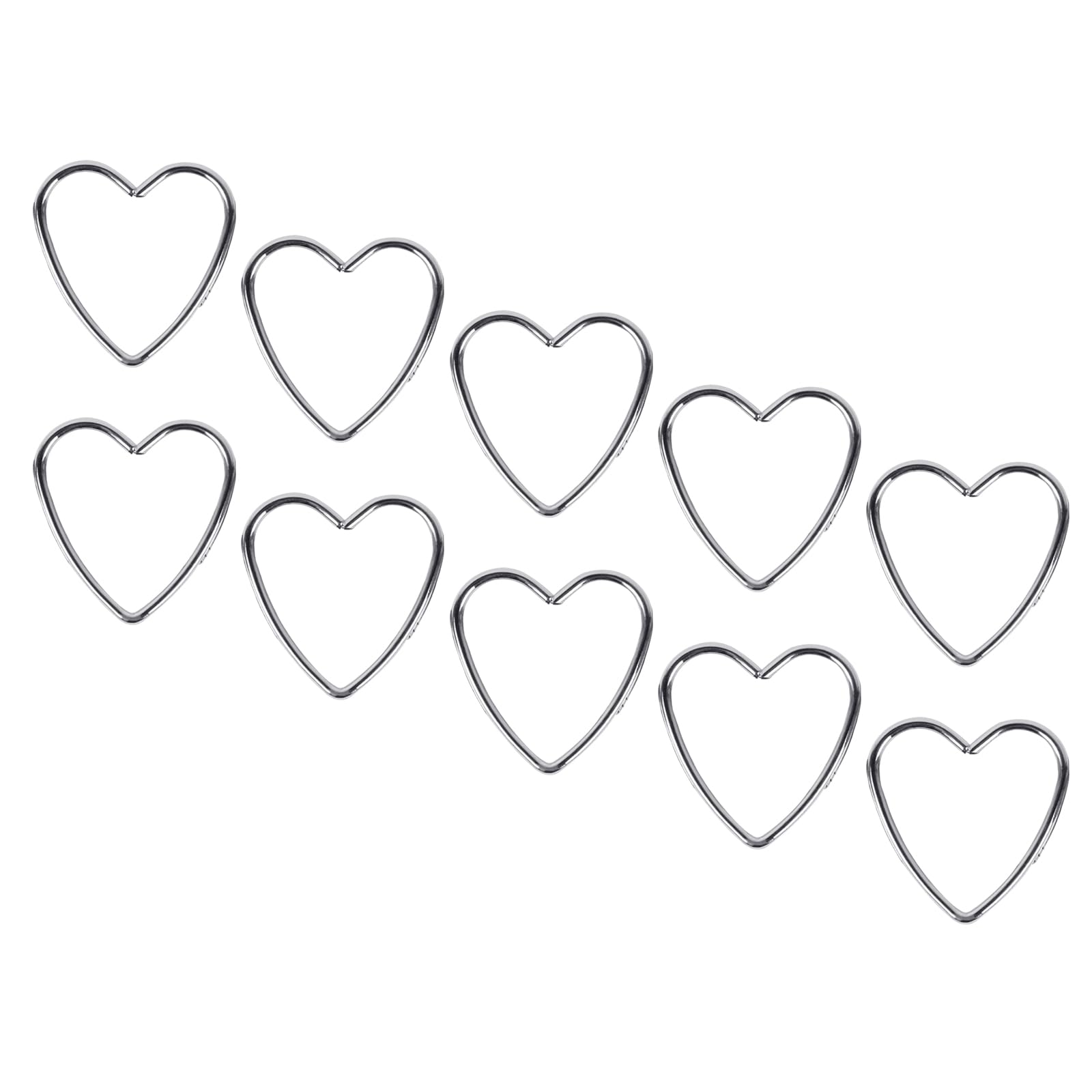 Jazuaiao 10Pcs Welded Metal Heart Rings for Dream Catchers and Festives Home Decorations Dreamcatchers Hoops Metal Craft Rings