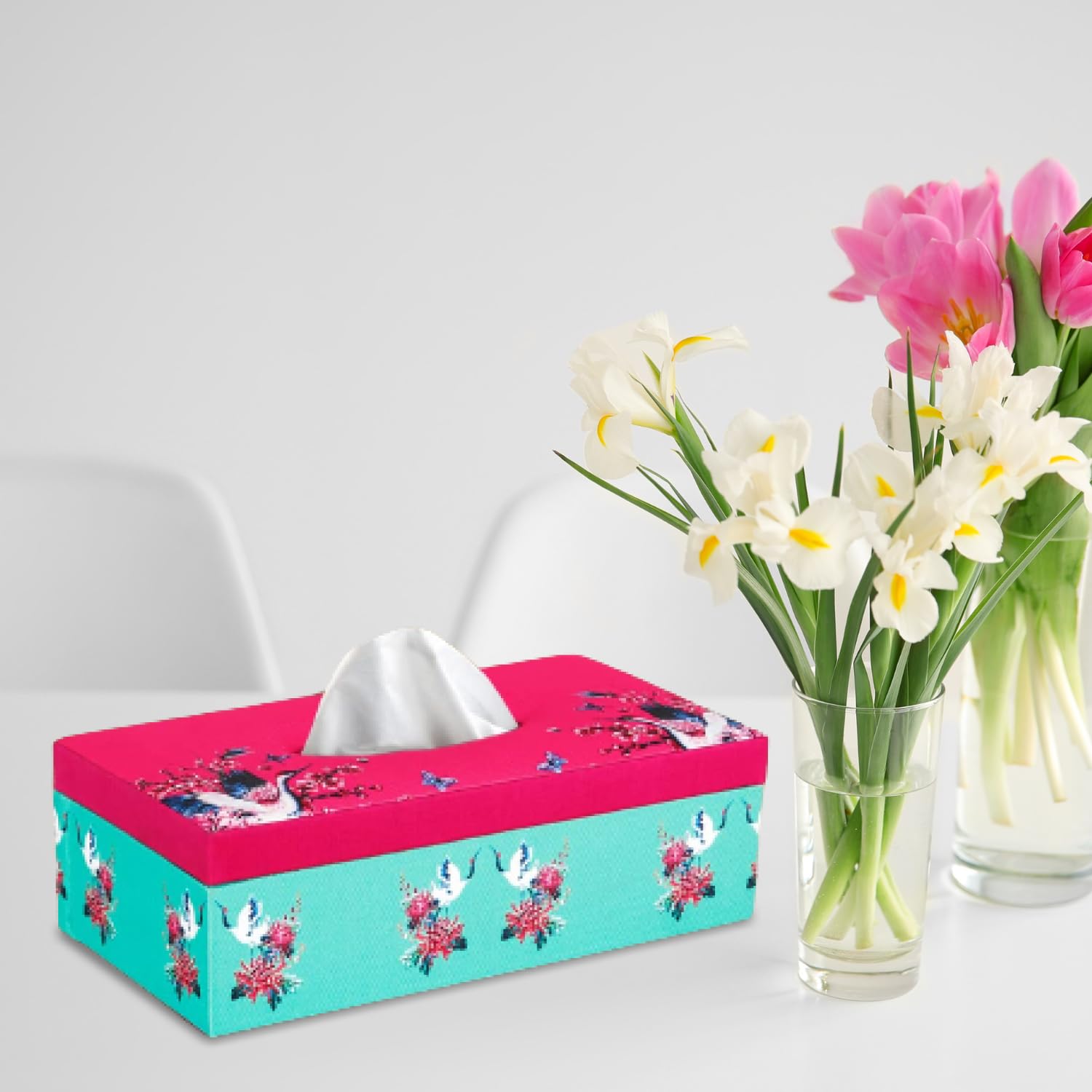 Stylish Tissue Box Holder - Handcrafted & Elegant -18