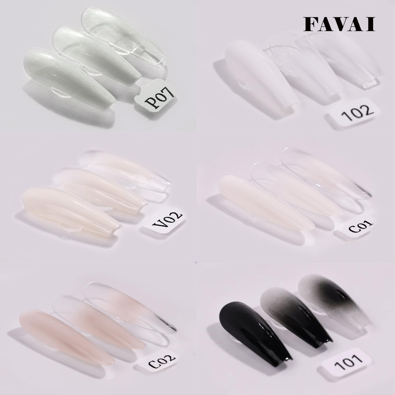 FAVAI Smalto in gel per aerografo, senza acetone, 12 x 15 ml, per aerografo, UV con nebulizzazione fine, smalto per unghie senza diluizione, nail art fai da te