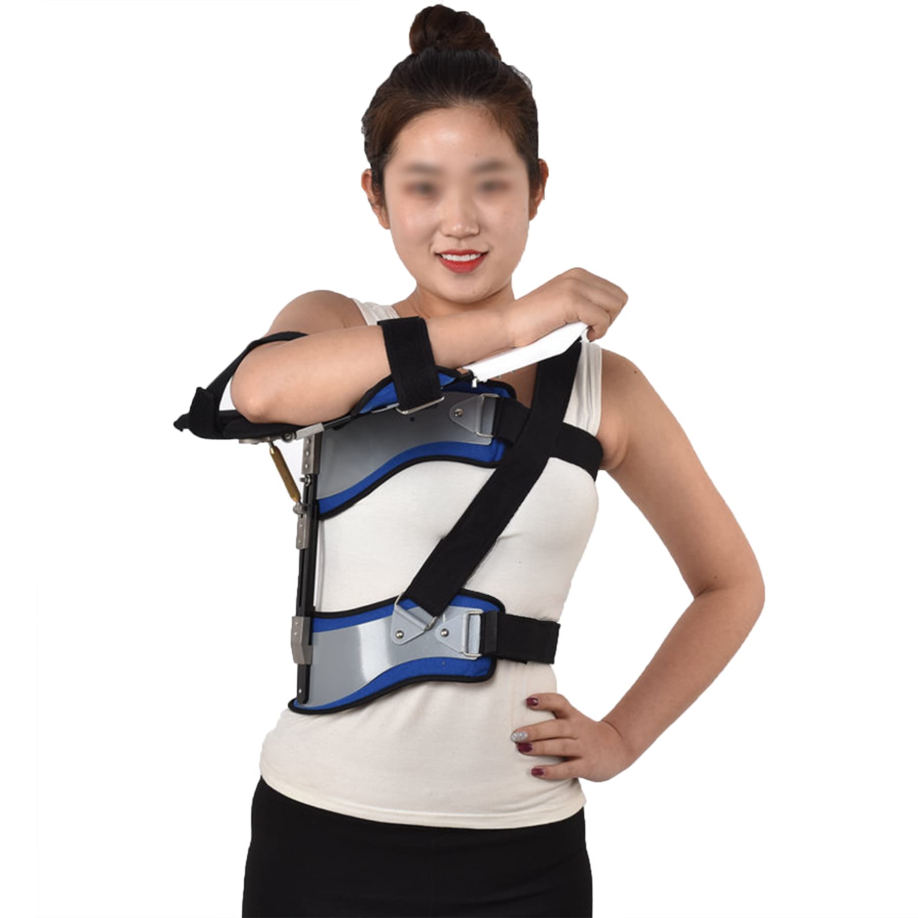 Soporte Abducción Hombro ​para Soporte de Fijación Fractura Humeral Adulto Brazo Roto Fracturados Cabestrillo Brazo Cabestrillo Hombro Inmovilizador Disponible para Mujeres Hombres