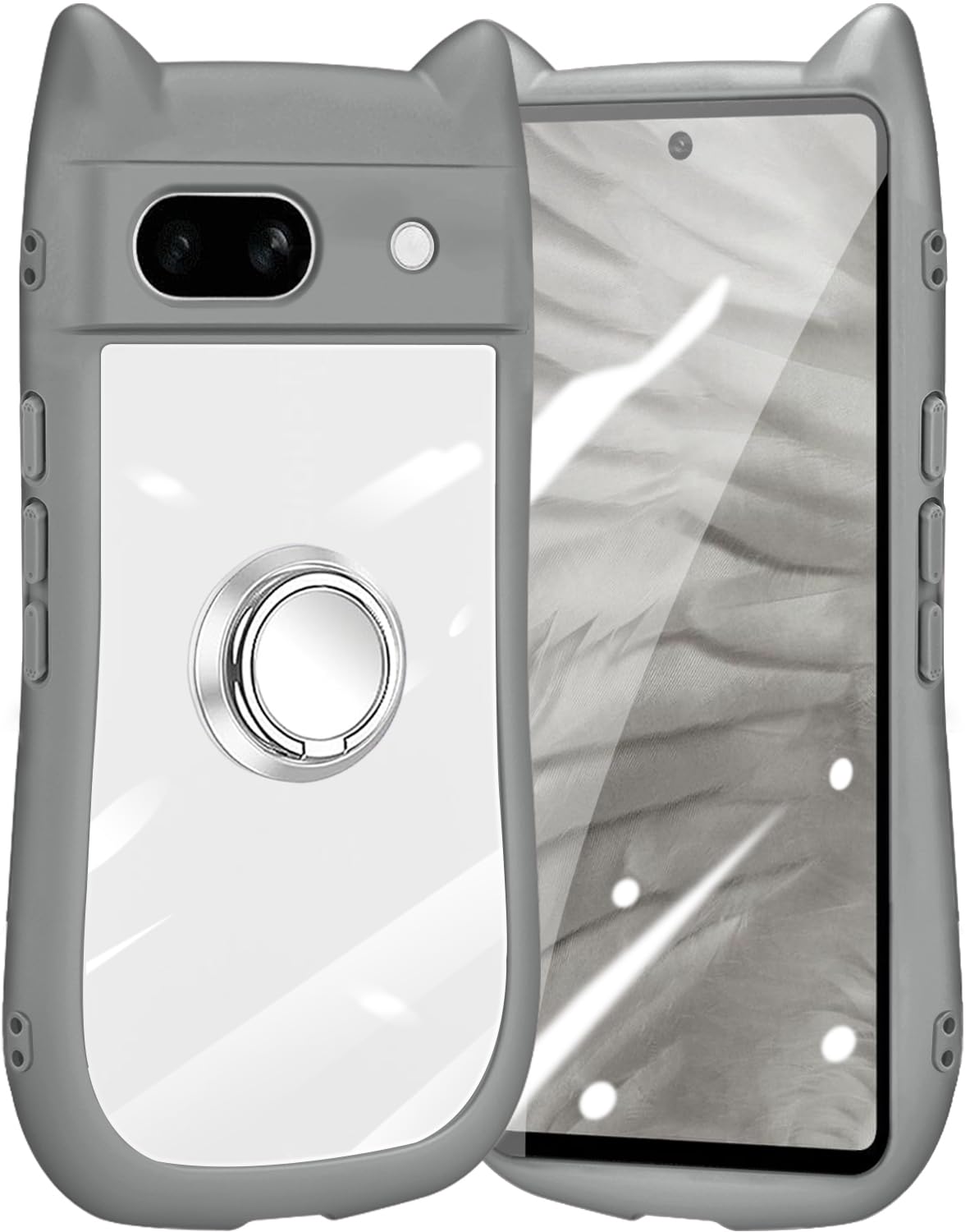 Google Pixel 7a グレー ケース付 Amazon.co.jp: ZHIYIJIA Google Pixel 7A 用 ケース クリア カバー 猫