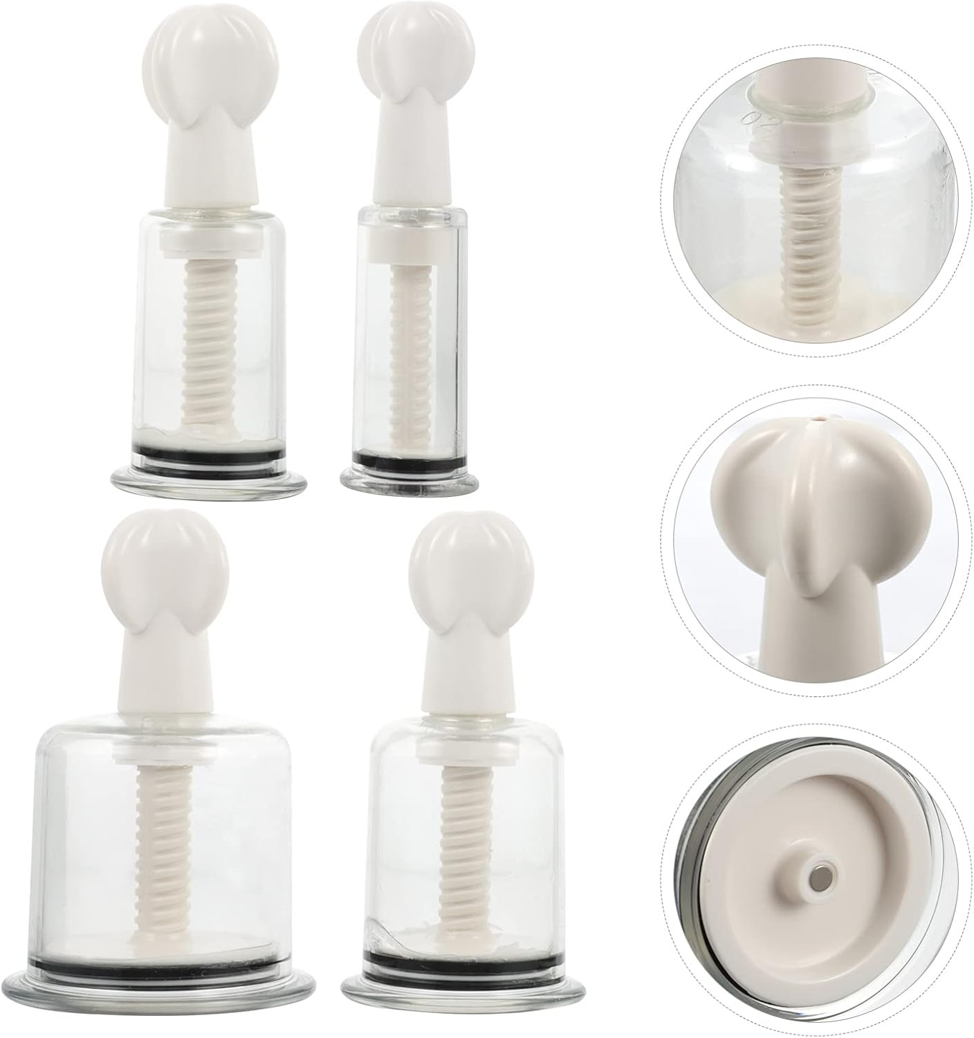 Healifty Cupping Therapy Kit 8Pcs Silicone Cups for Body Massage and Myofascial Release Handheld Vacuum Cupping Device for Pain Relief and Relaxation - Image 7