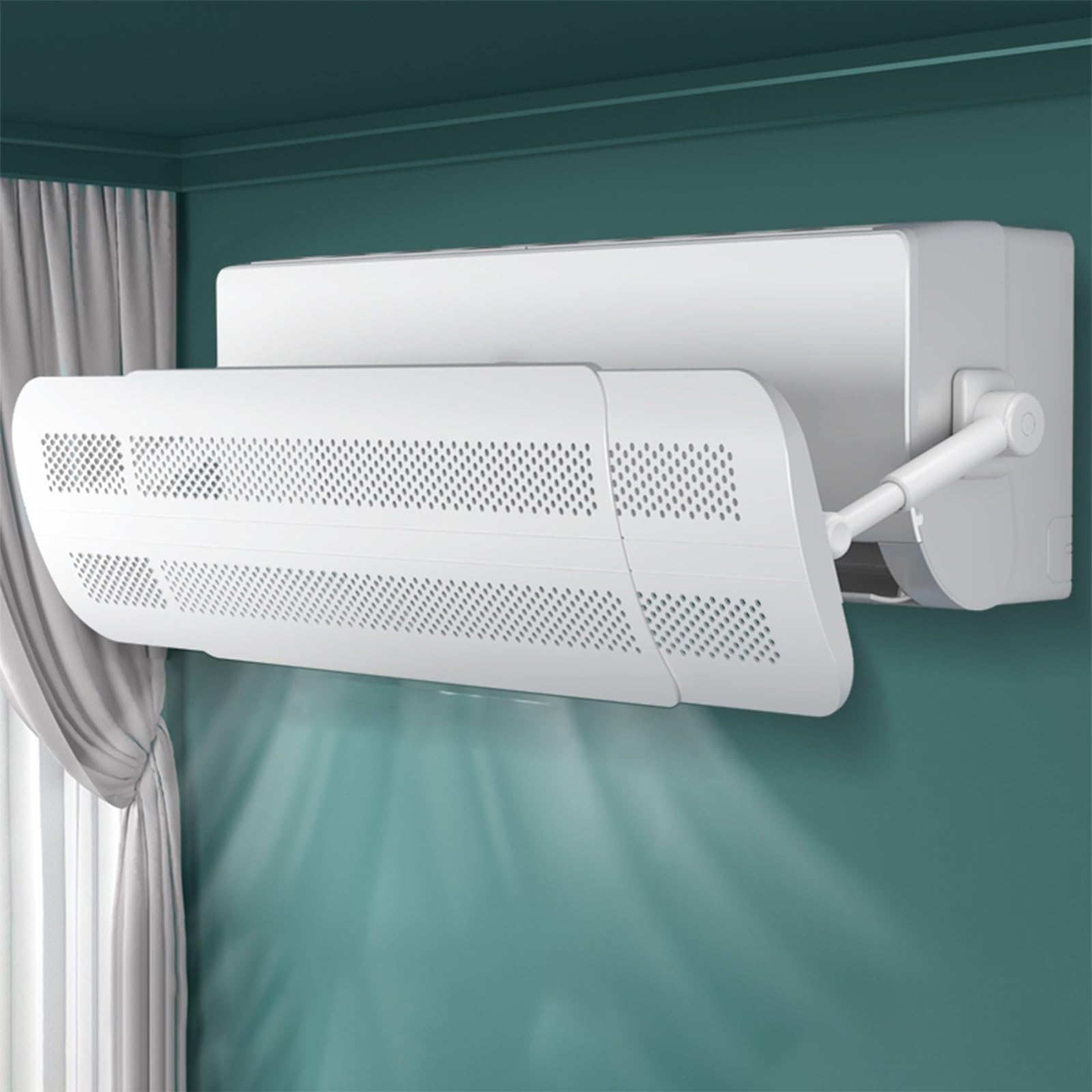 Scumlovy Air Vent Deflector, Adjustable Anti Direct Blowing Deflectors, Home Office Conditioner White