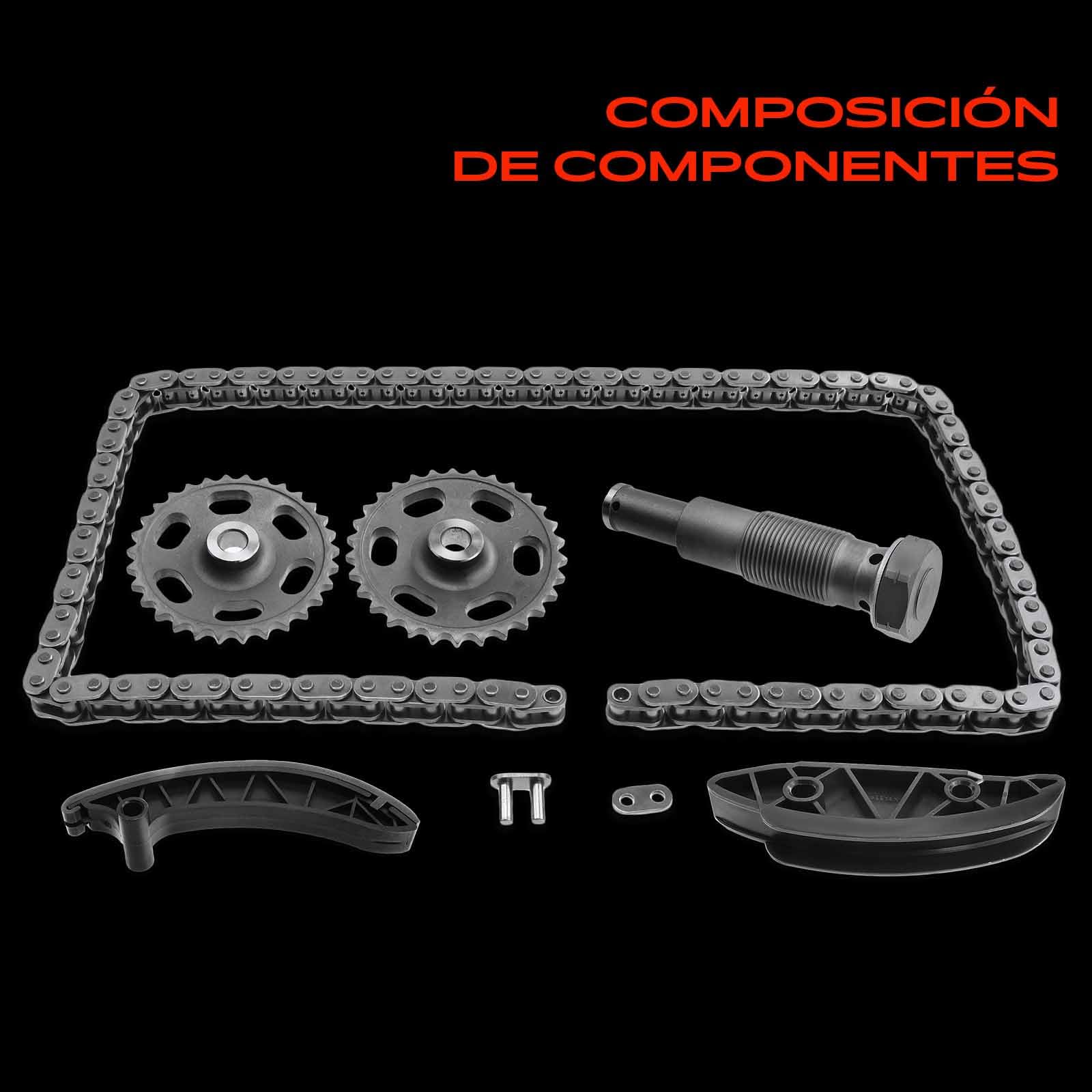 Frankberg Kit de cadena de distribución A6510520000 | Compatible con: Autobús Vito W639, Viano W639, Clase S V222 W222 X222, GLC X253, Sprinter 35-T Caja B906, Clase M W166