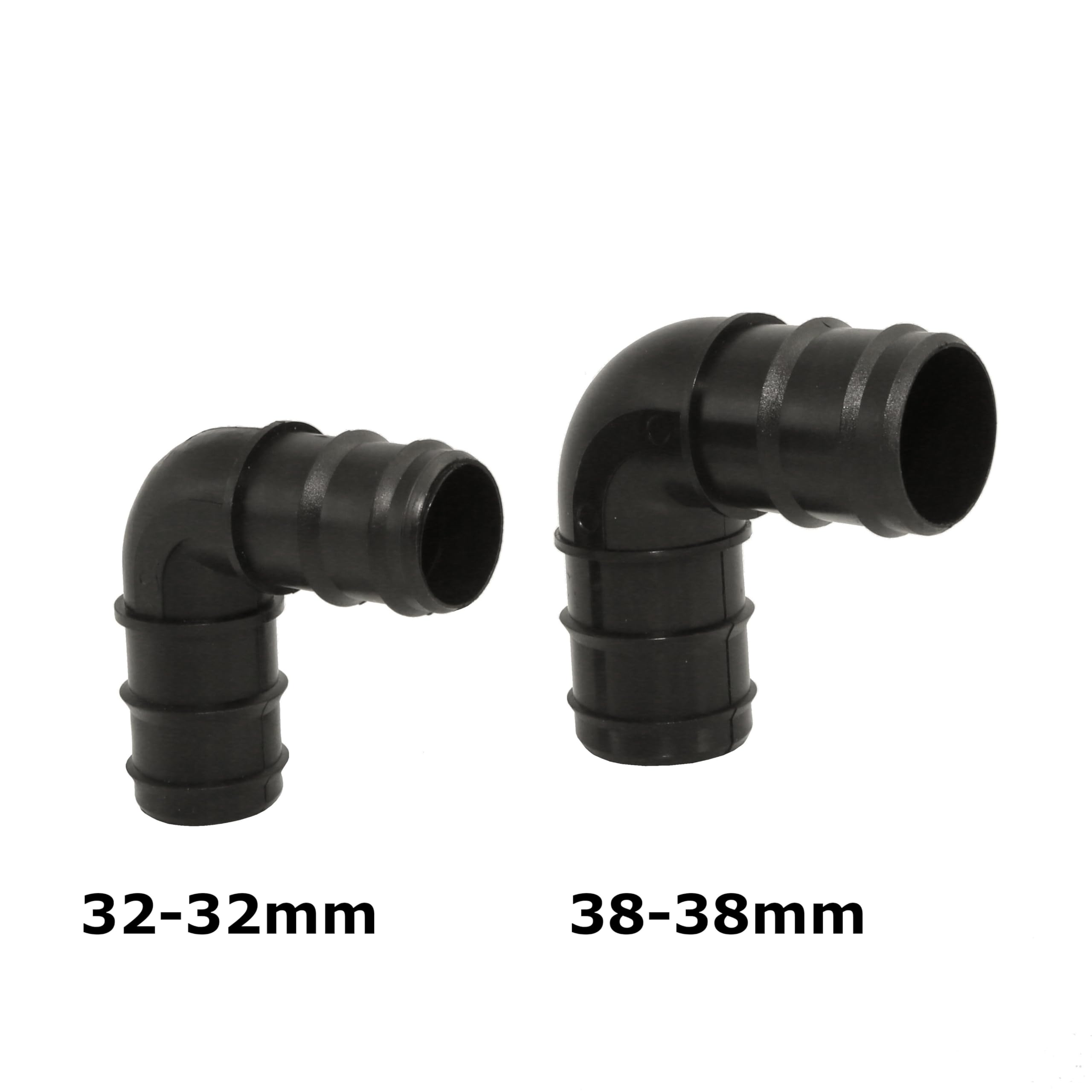 HAF® Raccord De Tuyau à Pression En PVC Avec Douille 32/38 Mm X Filetage Extérieur 1 1/2" - Douille En PVC Gris - Convient Pour Les Tuyaux De Piscine