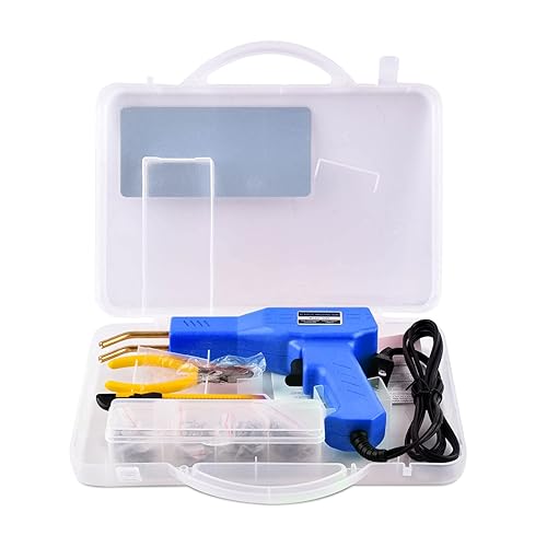 Miniatura 7 de Soldador de plástico, ajuste multiusos, kit de soldadura de plástico, operación rápida, kit de soldadura de reparación de plástico, más cómodo,
