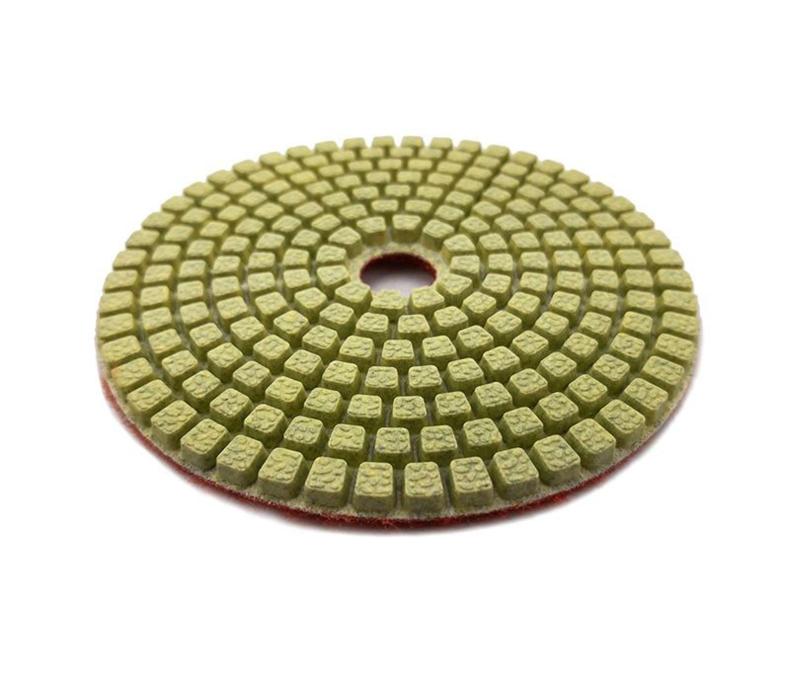 Almohadillas pulidoras de diamante, Lote de 7 almohadillas for pulir mármol de 4 pulgadas y 100 mm, disco de pulido de diamante for baldosas de cerámica y hormigón WPD12(3000)